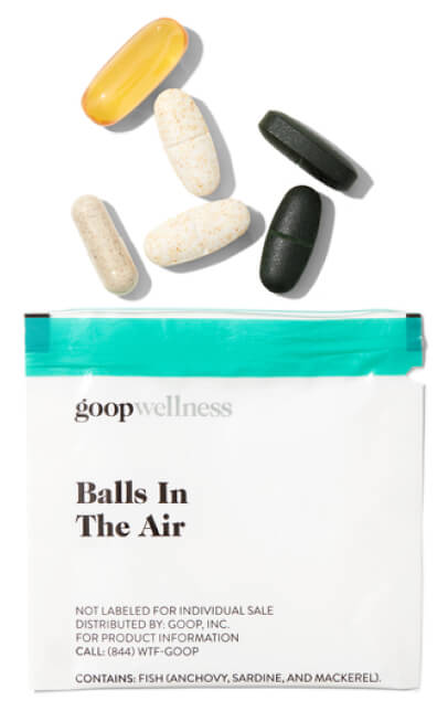 goop Wellness balls in the air goop, 90 USD / 75 USD with subscription