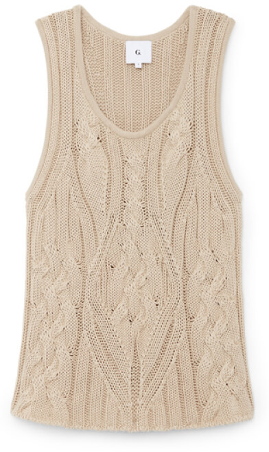G. Label Joanie Cable Tank