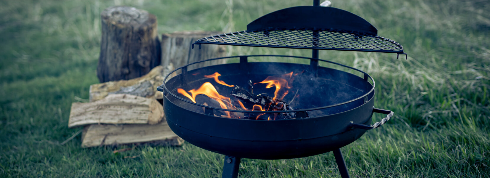 Barebones Living portable fire pit and grill