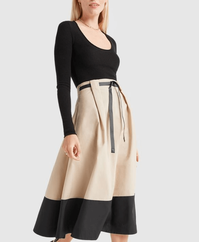 G. Label Violeta A-Line Colorblock Skirt goop ، 495 دلار