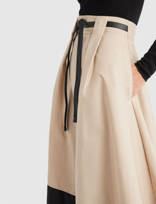 G. Label Violeta A-Line Colorblock Skirt goop, $495