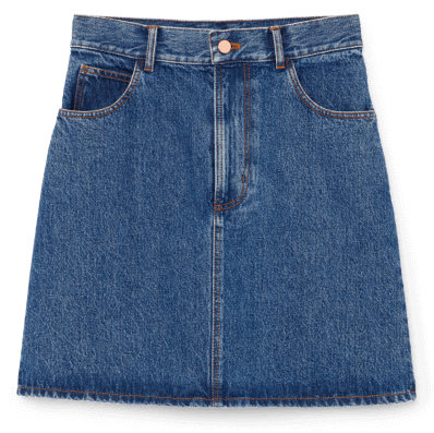 G. LABEL HARLOW A-LINE MINI SKIRT, goop, $275