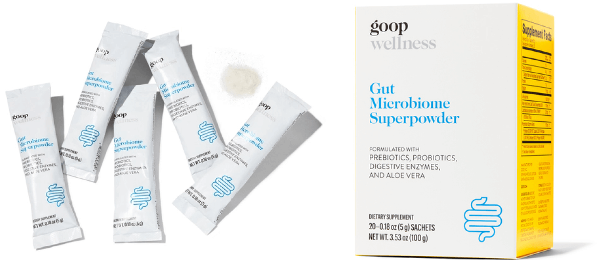 goop Wellness Gut Microbiome Superpowder goop, 
    $55/$50 with subscription
