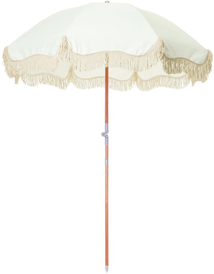 Business & Pleasure Co. Premium Beach Umbrella in Antique White goop, $299