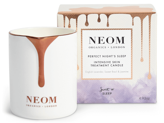 Neom Perfect Night's Sleep Skin Skin Skin skin goop شمع ، 46 دلار