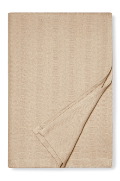 Boll & Branch Herringbone Stripe Bed Blanket
