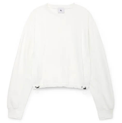 Kap Woven Combo Creweck Sweatshirt, G. Label, $325, Empty
