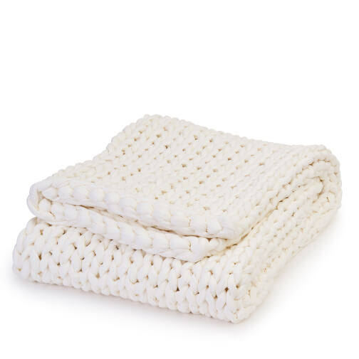Cotton Napper Weighted Blanket, 15 lbs. goop, $249