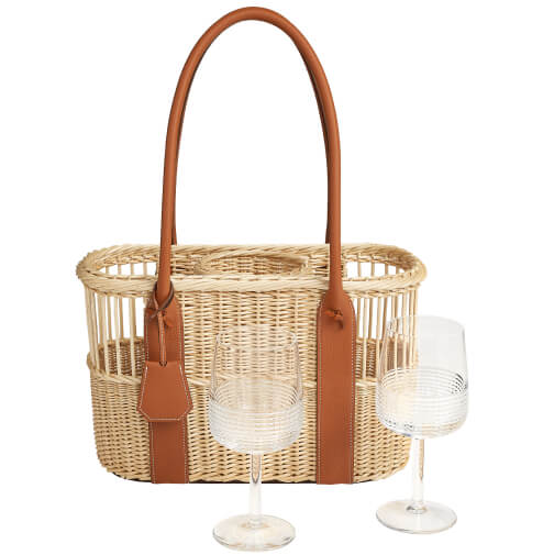 Hermès
        Park bottle basket with Intervalle glasses