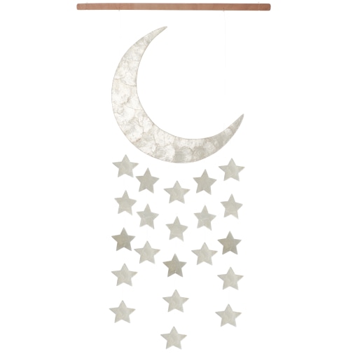 The Little Market Moon and Stars Wall Hanging goop, $78