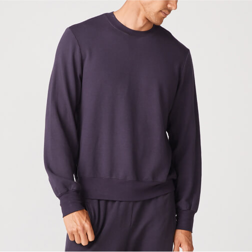 Monrow Slouchy Crew Sweatshirt goop, $140