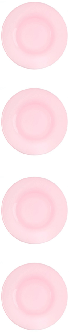 Mosser Glass Pink Glass Dessert Plates, Set of 4