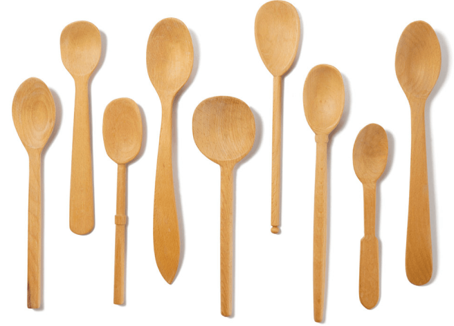 Sir Madam Baker’s Dozen Hand-Carved Wood Spoons, Large