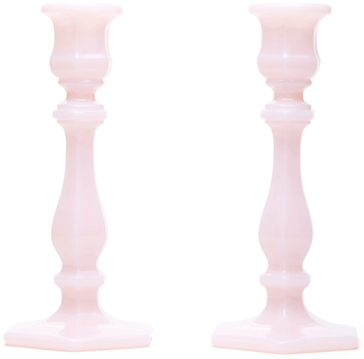 Mosser Glass x goop goop-Exclusive Pink Glass Candlesticks