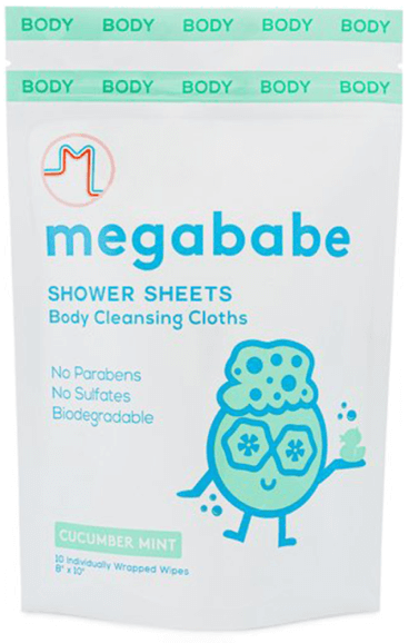 megababe Cucumber Mint Shower Sheets goop, $12
