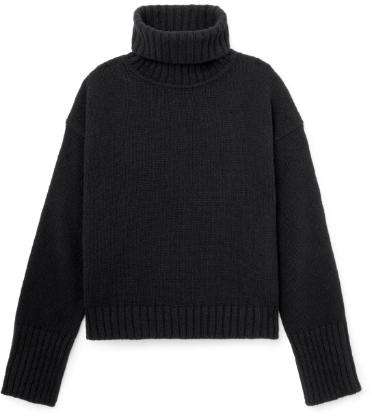 Dashy Split-Back Turtleneck Sweater G. Label