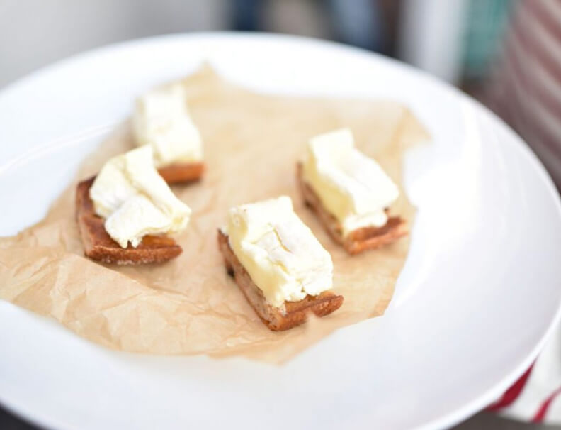 Toast with d'Affinois and Bordier Butter