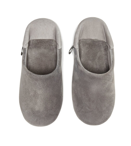 Morihata Washable Leather Room Shoes goop, $196