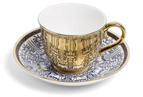 Richard Brendon Georgian Lillies Reflect Teacup and Saucer Set