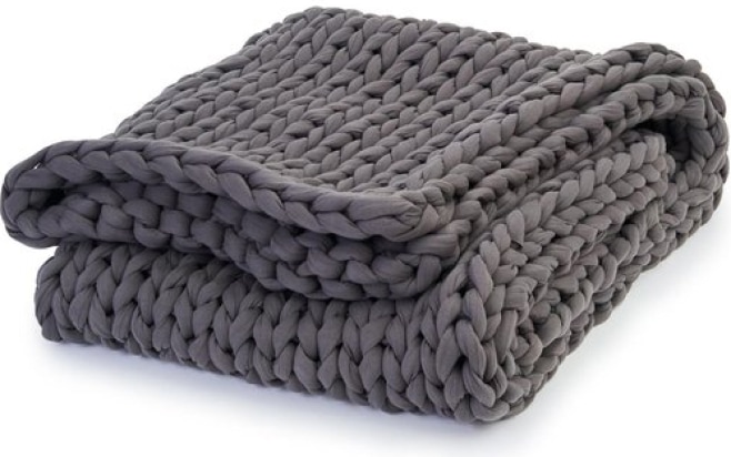 Bearaby COTTON NAPPER WEIGHTED BLANKET, 15 LBS. goop, $249