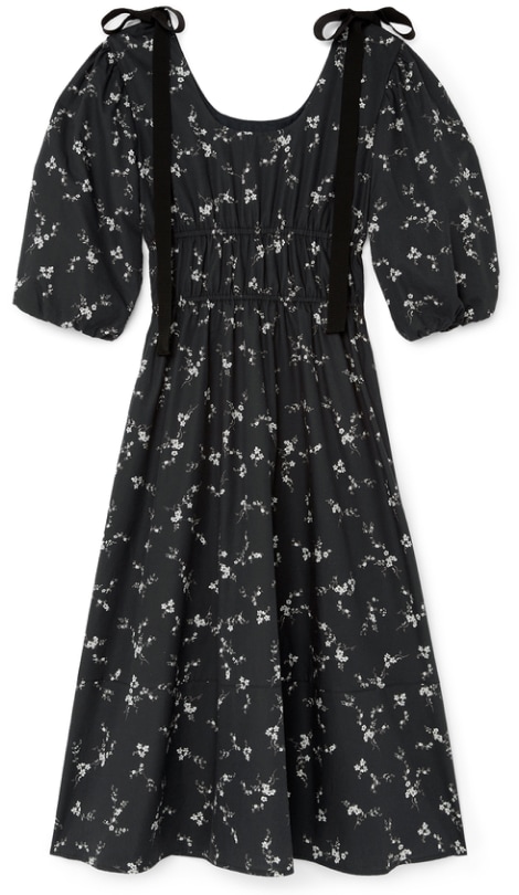  G. Label Beverly mid-length bow dress goop, $595