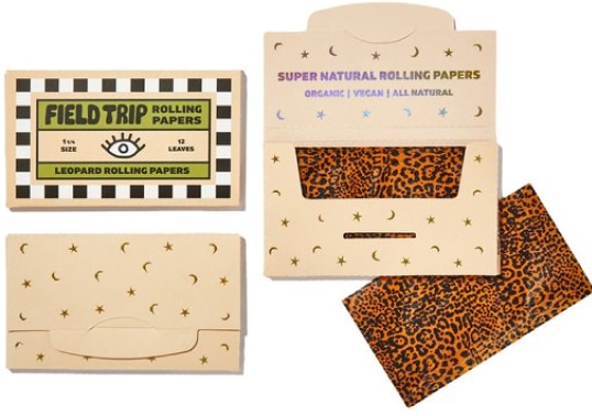 Field Trip Leopard-Print Rolling Papers, goop, $14