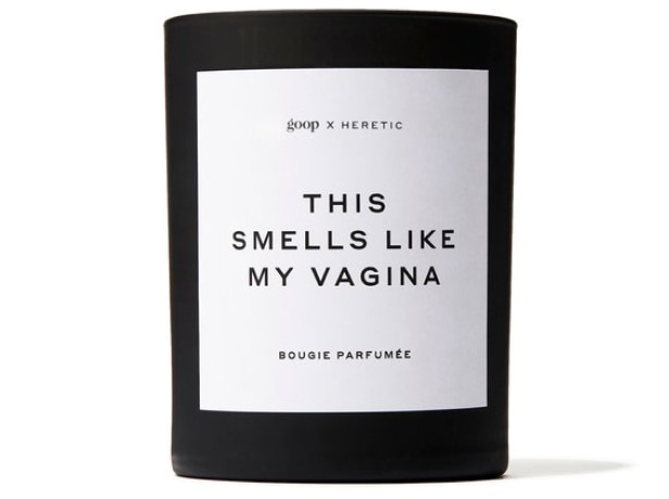 This goop x Heretic smells like my vaginal candle, goop, $75