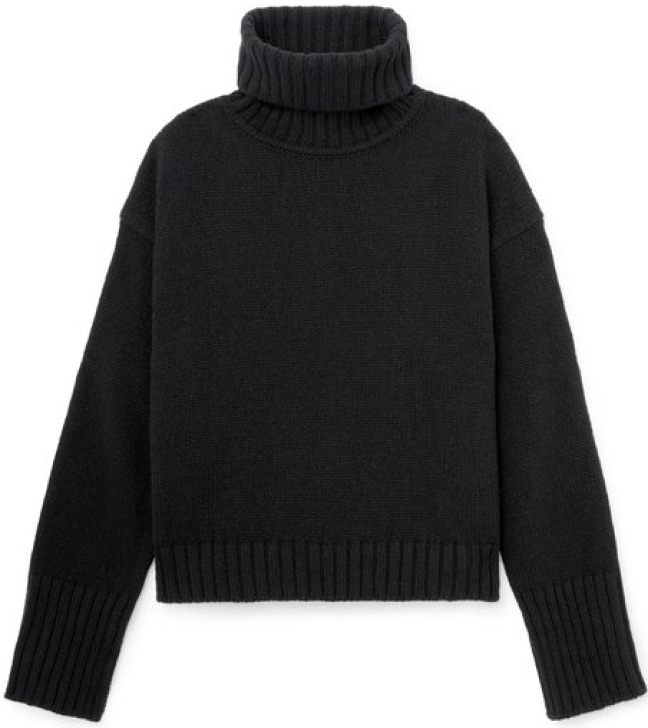 G. Label Dashy Split-Back Turtleneck Sweater, goop, $595