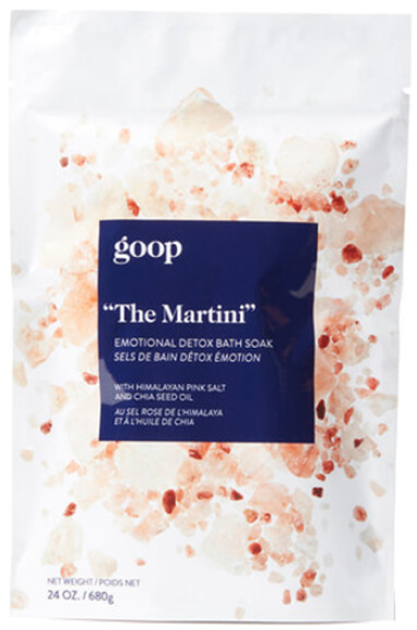 goop Beauty “The Martini” Emotional Detox Bath Soak, goop, $35