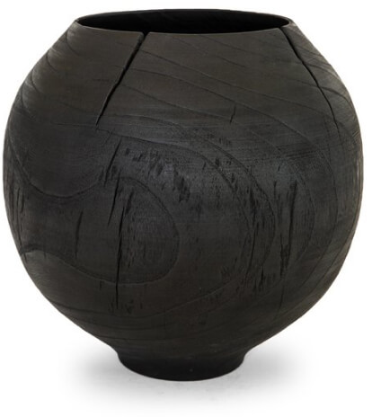 Namu Home Goods Charred Zelkova Wood Moon Jar, goop, $2,900 