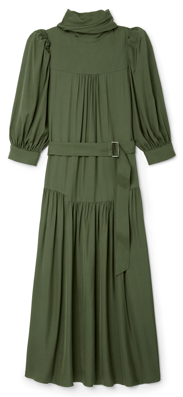 G. LABEL Scottie High-Collar Shirtdress, goop, $595