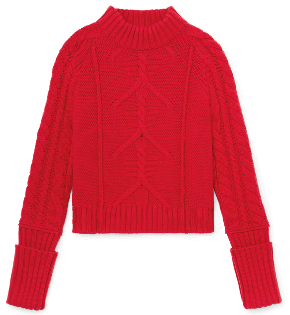 G. LABEL Valenzuela Cable Knit SWEATER