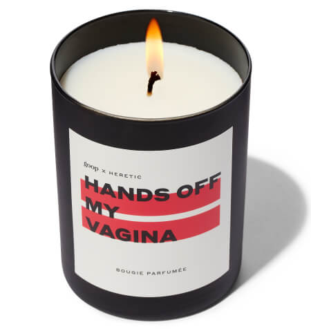 goop x Heretic Hands Off My Vagina Candle