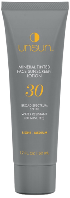 Unsun Mineral Tinted Face Sunscreen, goop, $28
            