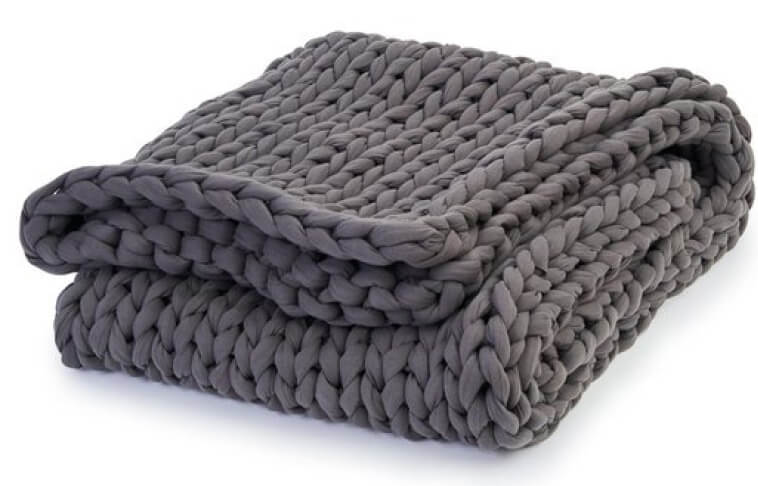 Bearaby Cotton Napper Weighted Blanket, 15 lbs., goop, $249