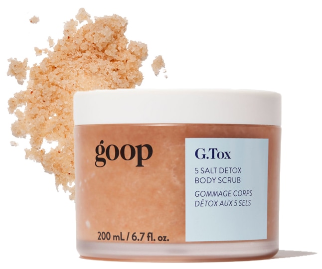 goop Beauty G.Tox 5 Salt Detox Body Scrub, goop, $40