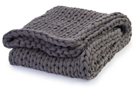 Bearaby Cotton Napper Weighted Blanket, 15 lbs., goop, $249
