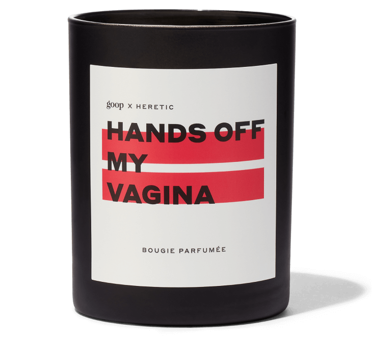goop x Heretic Hands Off My Vagina Candle