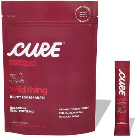 CURE Hydration Wild Thing Berry Pomegranate Daily Electrolyte Mix goop, $25
