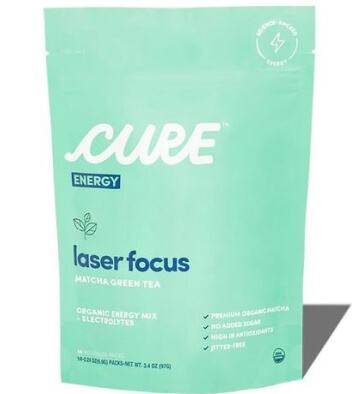 Cure Hydration Laser Focus Matcha 14ct Pouch