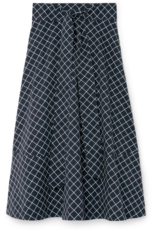 G. Label crosson grid-print skirt goop, $475