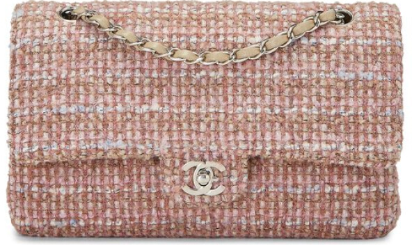 WHAT GOES AROUND COMES AROUND Chanel Pink Tweed 2.55 10