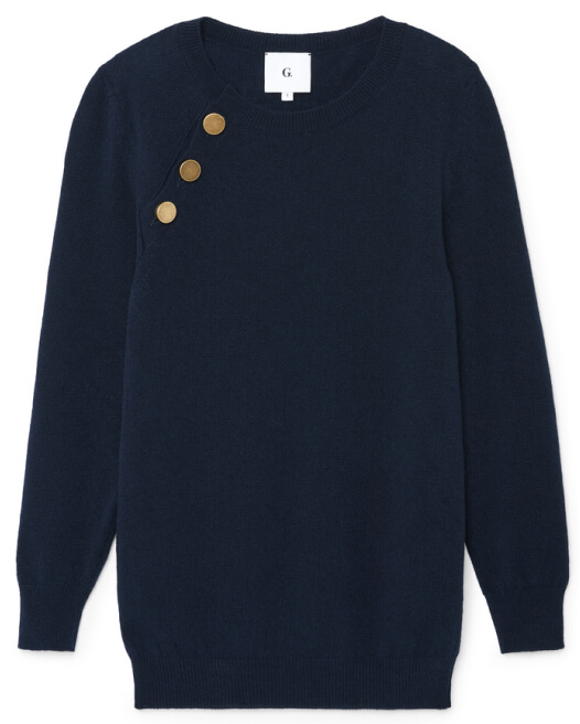 G. Label Spindler side-button sweater goop, $395