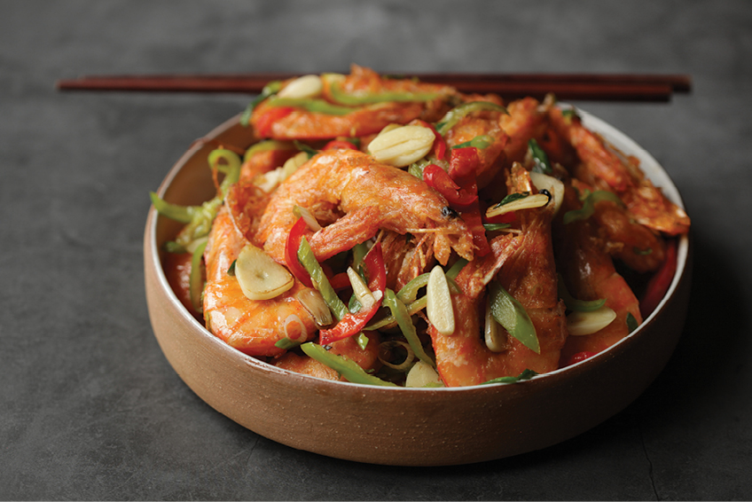 Cantonese Pepper and Salty Shrimp 