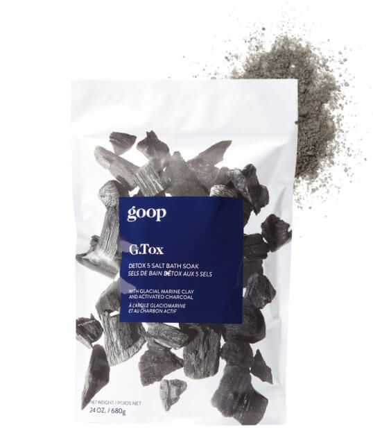 goop Beauty G.Tox Detox 5 Salt Bath Soak, goop, $40