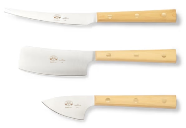 Coltellerie Berti for Match Boxwood Cheese Knife Set