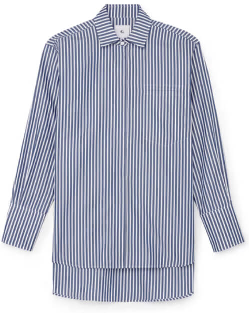 G. Label Fabian Striped Button-Up Shirt