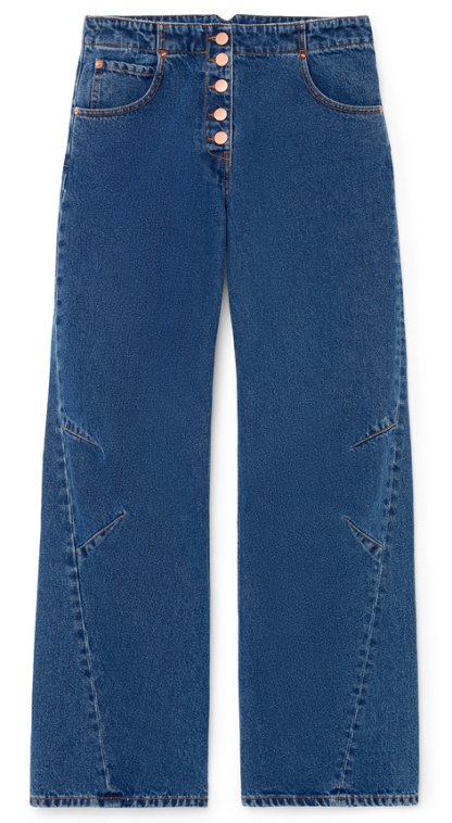 G. Label LEV BUTTON-FLY RELAXED-LEG JEANS