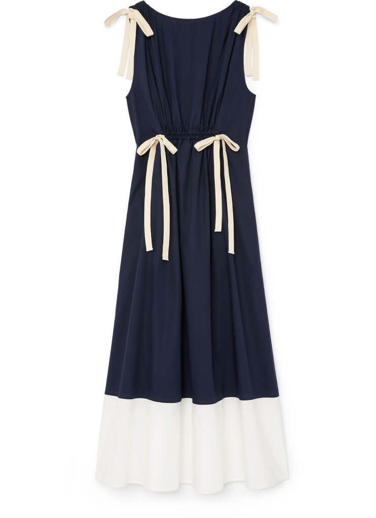 Genoa Midlength Drawstring Dress