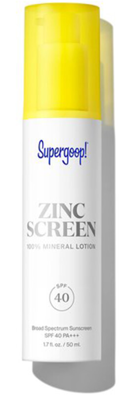 Supergoop Zincscreen 100% Mineral Lotion SPF 40 goop, $42